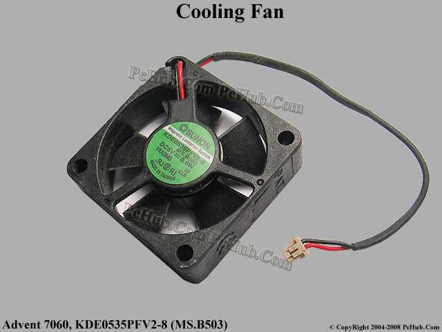 Advent 7060 DC5V 0.8W KDE0535PFV2-8 (MS.B503) Cooling Fan Advent 7060 DC5V 0.8W KDE0535PFV2-8 (MS.B503) Cooling Fan