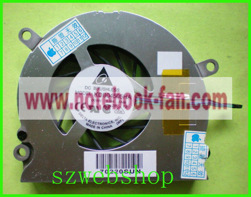 Original Apple Macbook Pro 15" (Right Side) KDB04505HA Fan Original Apple Macbook Pro 15" (Right Side) KDB04505HA Fan