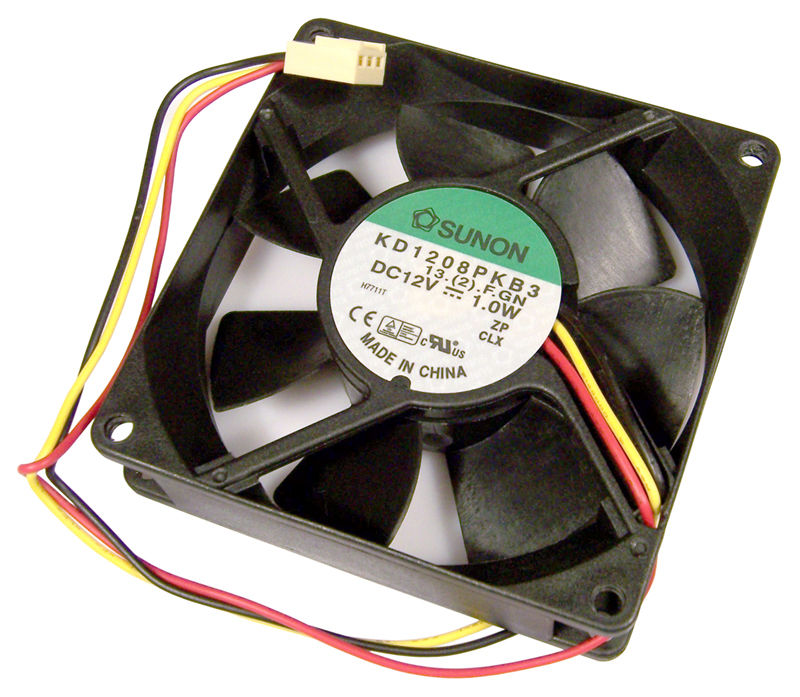 Sunon 12v DC 1.0w 20x80mm 3-Wire Fan KD1208PKB3-CLX Sunon 12v DC 1.0w 20x80mm 3-Wire Fan KD1208PKB3-CLX