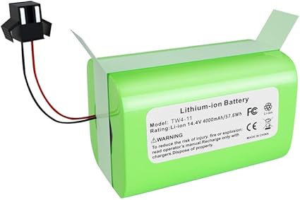 14.4V 4000mAh Replacement Battery for Shark RV750, RV720, RV700, Ecovacs Deebot N79 N79S DN622 & Euf 14.4V 4000mAh Replacement Battery for Shark RV750, RV720, RV700, Ecovacs Deebot N79 N79S DN622 & Euf