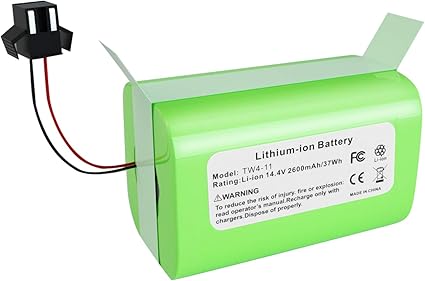 14.4V 2600mAh Replacement for Eufy Battery RoboVac 11, 11S, 11S, MAX, 30, 15C, 15T, 12, 35C and Ecov 14.4V 2600mAh Replacement for Eufy Battery RoboVac 11, 11S, 11S, MAX, 30, 15C, 15T, 12, 35C and Ecov