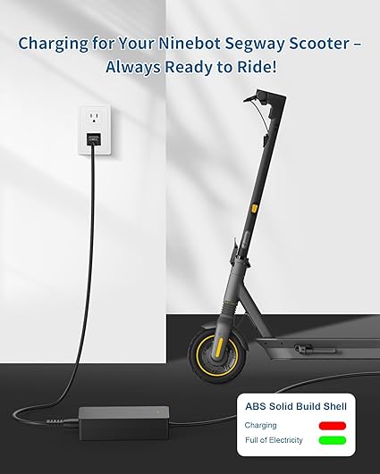 42V 1.7A for Ninebot Electric Scooter Charger Compatible with Ninebot Segway Scooter ES2/ ES4/ E22/ 42V 1.7A for Ninebot Electric Scooter Charger Compatible with Ninebot Segway Scooter ES2/ ES4/ E22/