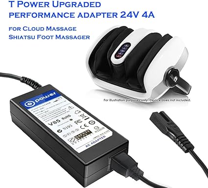 24V Charger for Cloud Massage 9486098094 Shiatsu Foot Massager Deep Kneading Machine with Heat Thera 24V Charger for Cloud Massage 9486098094 Shiatsu Foot Massager Deep Kneading Machine with Heat Thera