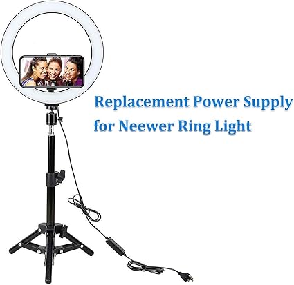 15V Power Cord Compatible with Neewer Photo Studio Ring Light NW-150480D2 Power Supply Adapter Compa 15V Power Cord Compatible with Neewer Photo Studio Ring Light NW-150480D2 Power Supply Adapter Compa