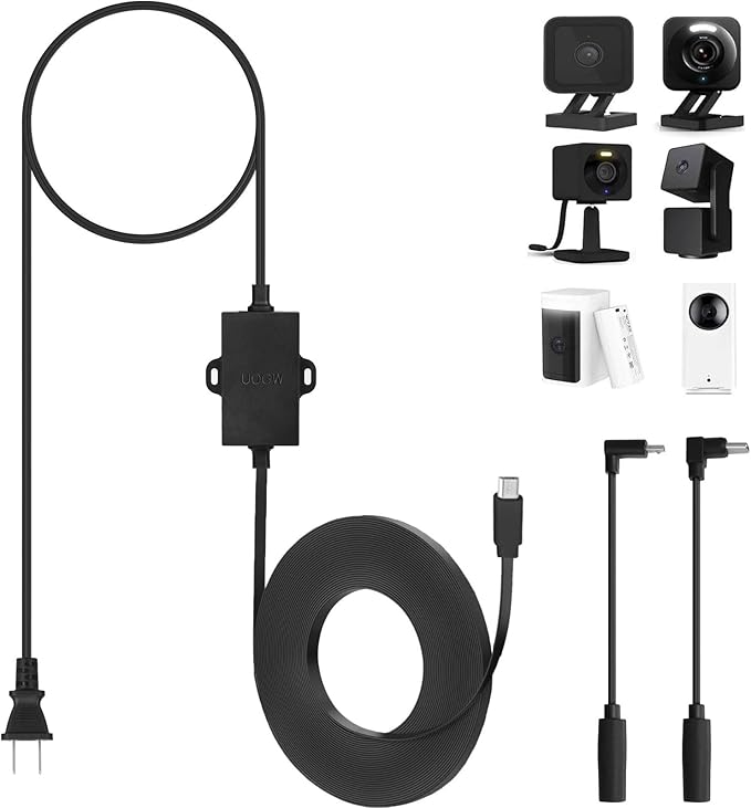 50Ft/15m Outdoor Power Adapter Compatible with Wyze Cam V4,Wyze Cam Pan V3/V2,Wyze OG,Wyze Cam V3 an 50Ft/15m Outdoor Power Adapter Compatible with Wyze Cam V4,Wyze Cam Pan V3/V2,Wyze OG,Wyze Cam V3 an