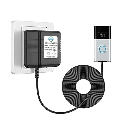 Video Doorbell Transformer 24V500MA Power Transformer Compatible with All Versions of Ring Doorbell Video Doorbell Transformer 24V500MA Power Transformer Compatible with All Versions of Ring Doorbell