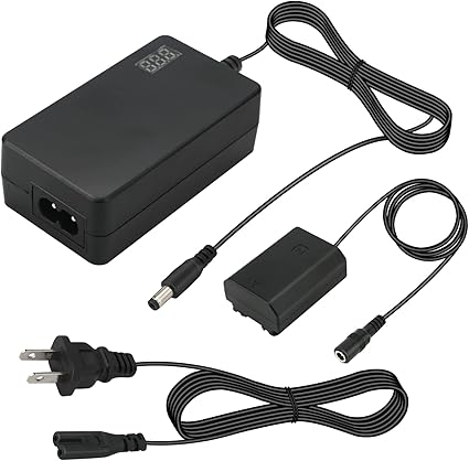 NP-FZ100 AC Power Adapter NPFZ100 Dummy Battery Power Supply Kit for Sony Alpha ZV-E1 A6600 A7III A7 NP-FZ100 AC Power Adapter NPFZ100 Dummy Battery Power Supply Kit for Sony Alpha ZV-E1 A6600 A7III A7