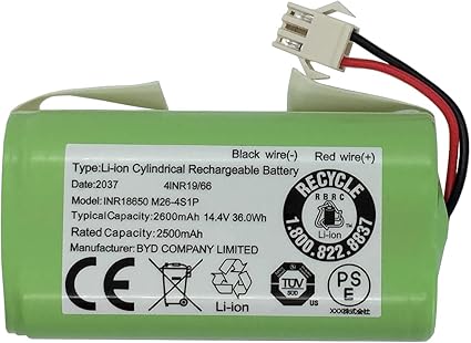Replacement Battery Compatible with Ecovacs Deebot N79S, 500, N79, DN622 and Eufy RoboVac 11, 11S, 1 Replacement Battery Compatible with Ecovacs Deebot N79S, 500, N79, DN622 and Eufy RoboVac 11, 11S, 1