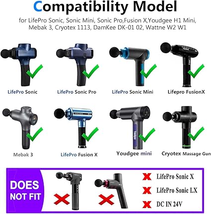 16.8V AC/DC Massage Gun Charger Adapter Compatible with LifePro Sonic, Sonic Mini,Fusion X, Sonic Pr 16.8V AC/DC Massage Gun Charger Adapter Compatible with LifePro Sonic, Sonic Mini,Fusion X, Sonic Pr