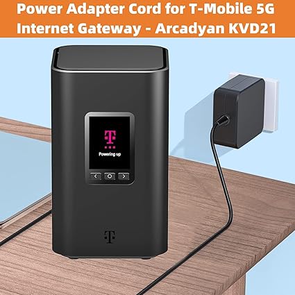 Power Adapter for T-Mobile 5G Internet Gateway - Arcadyan KVD21 Charger Power Cord Connector Type U Power Adapter for T-Mobile 5G Internet Gateway - Arcadyan KVD21 Charger Power Cord Connector Type U