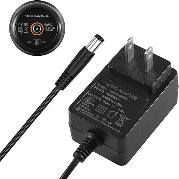 16.8V Massage Gun Charger for Massage Guns (Don't fit with 12V, 24V or 25.2V Massage Guns) Connecti 16.8V Massage Gun Charger for Massage Guns (Don't fit with 12V, 24V or 25.2V Massage Guns) Connecti