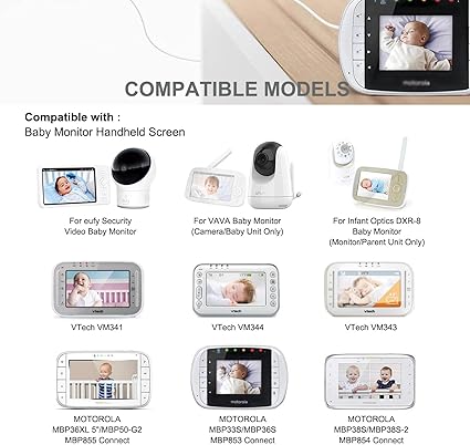 5V Baby Monitor Power Cord Micro USB Charger Fit for Eufy Baby Monitor (Work for Both Camera & Scree 5V Baby Monitor Power Cord Micro USB Charger Fit for Eufy Baby Monitor (Work for Both Camera & Scree