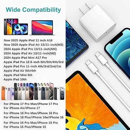 iPad Fast Charger,iPad Charger Fast Charging USB C Wall Chargers Block Plug Type C 6FT USB C to C Ch iPad Fast Charger,iPad Charger Fast Charging USB C Wall Chargers Block Plug Type C 6FT USB C to C Ch