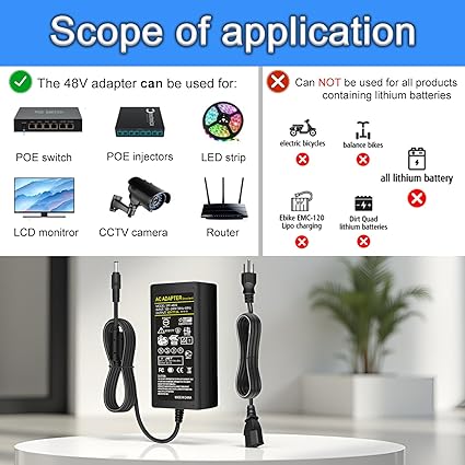 AC DC 48V 3A Power Supply Adapter 144W 48V Charger 48V 3A Switching Power Transformers Interface 5.5 AC DC 48V 3A Power Supply Adapter 144W 48V Charger 48V 3A Switching Power Transformers Interface 5.5