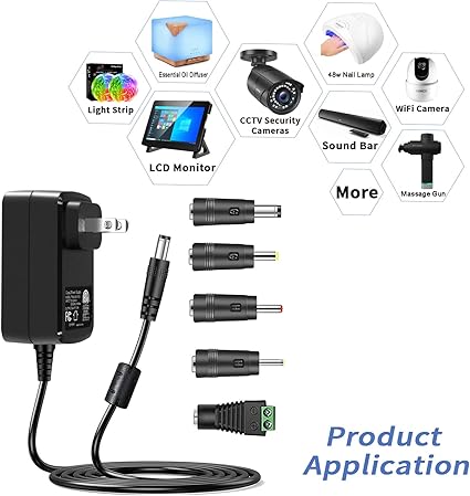 24V 1.5A 1A Power Supply Cord UL Certificate, 24Vdc AC to DC Power Adapter, Compatible for 24 Volts 24V 1.5A 1A Power Supply Cord UL Certificate, 24Vdc AC to DC Power Adapter, Compatible for 24 Volts