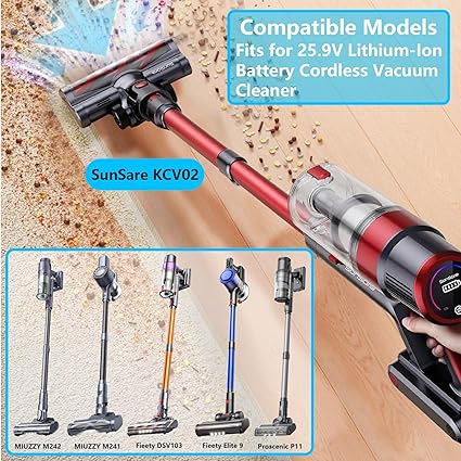 31V Charger for 25.9V Battery Cordless Vacuum Cleaner Replacement for Fieety, SunSare, Proscenic, MI 31V Charger for 25.9V Battery Cordless Vacuum Cleaner Replacement for Fieety, SunSare, Proscenic, MI