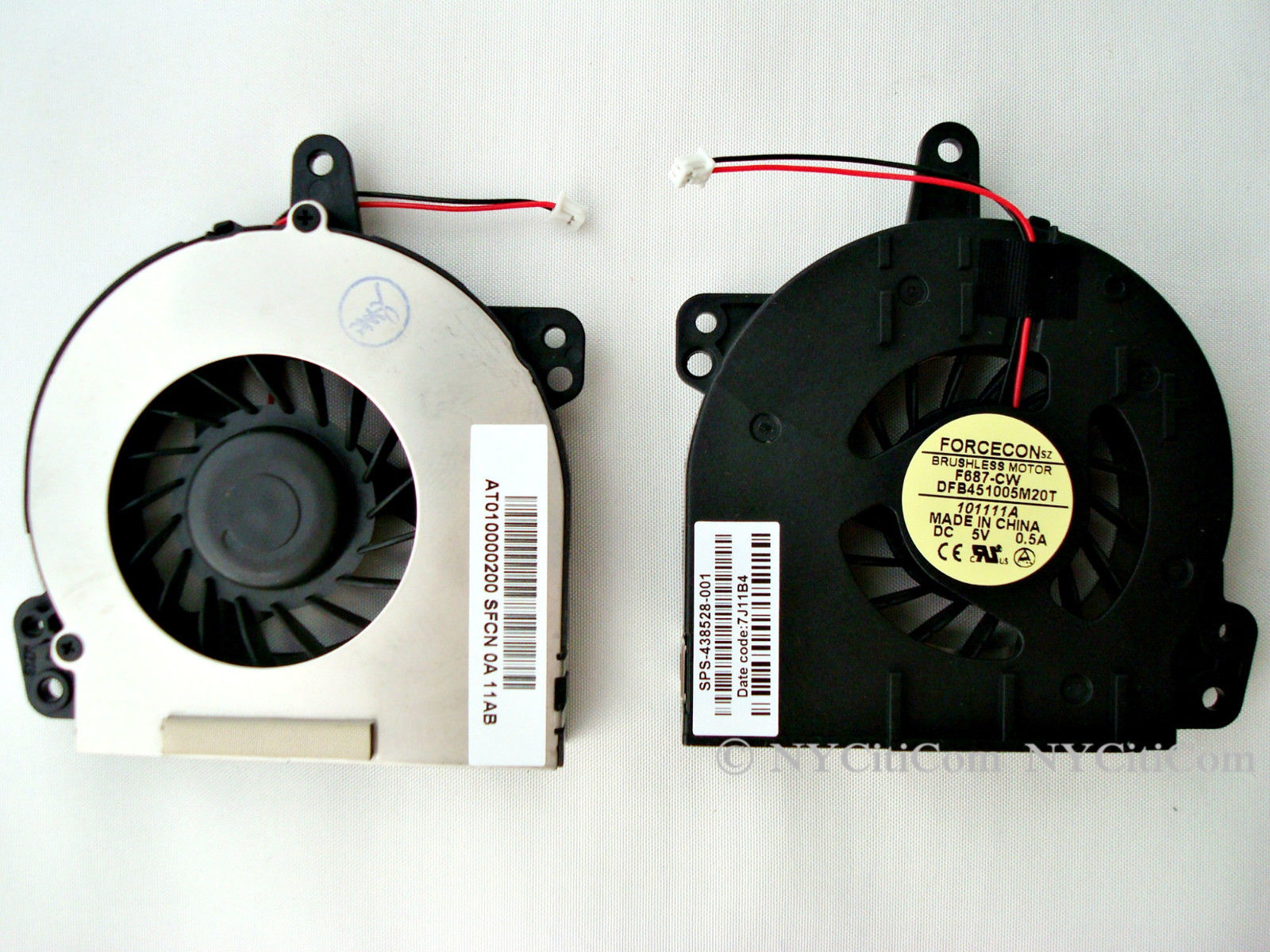 New FORCECON F687-CW P/N DFB451005M20T DC5V 0.5 A CPU Fan ORIGINAL - FN50 New FORCECON F687-CW P/N DFB451005M20T DC5V 0.5 A CPU Fan ORIGINAL - FN50